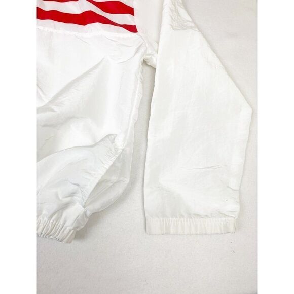 Vintage Surf Style American Flag Jacket Pull Over Windbreaker Pockets - Picture 5 of 10
